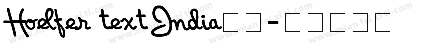 Hoelfer text India字体字体转换